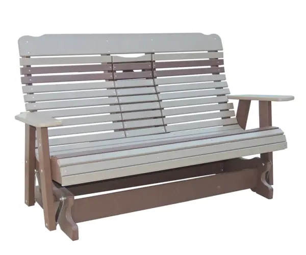 5' High Curve Back Settee Glider