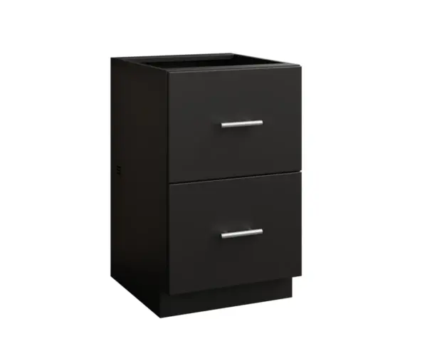 2 Drawer Flat Panel Cabinet - 21"W