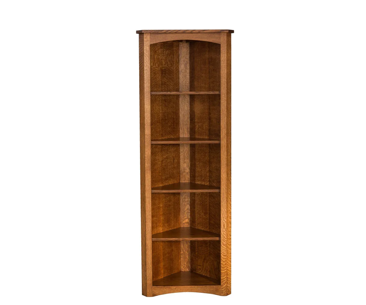 Mission Corner Bookcase