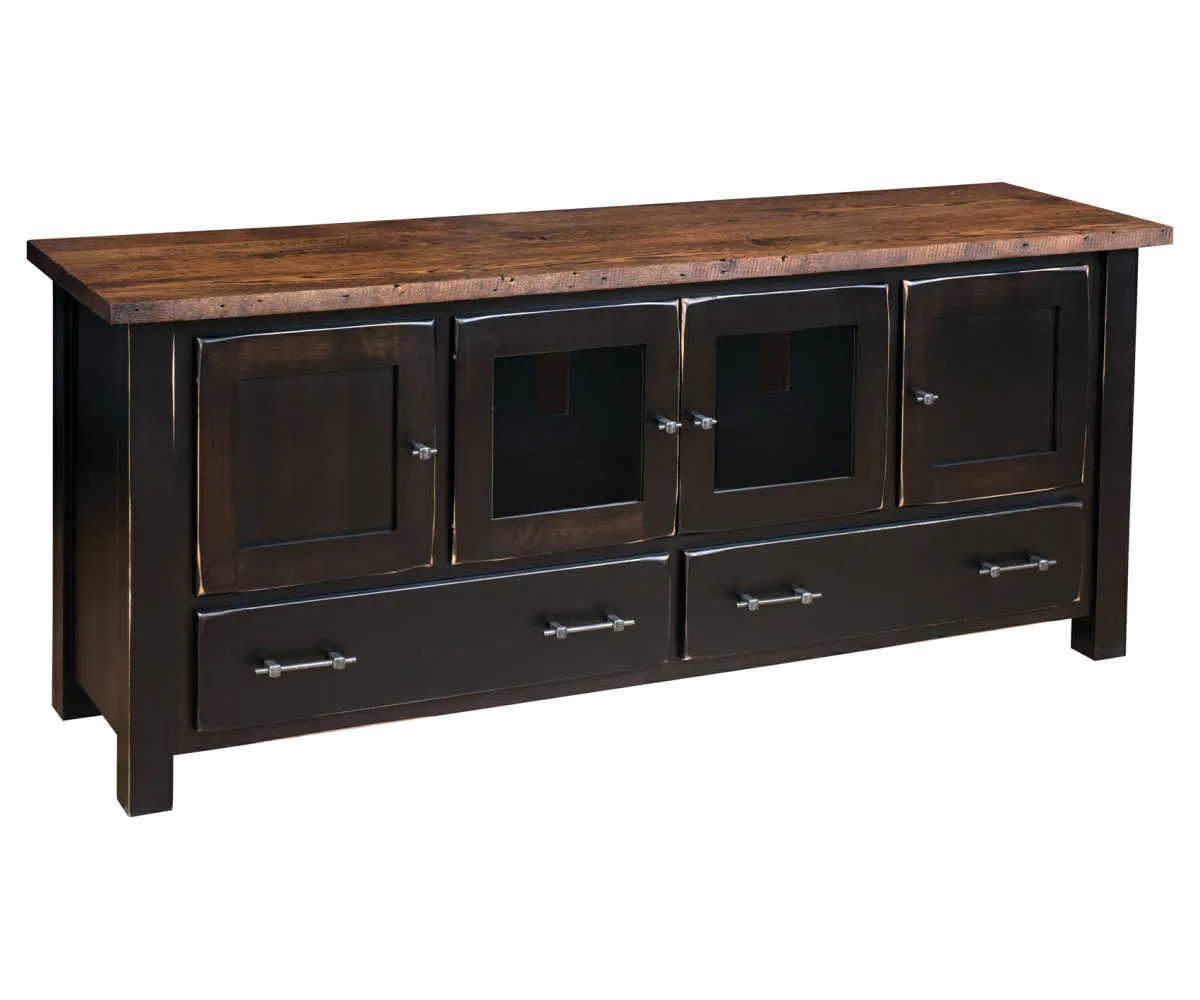 Reclaimed Barn Wood TV Stand - 70"W