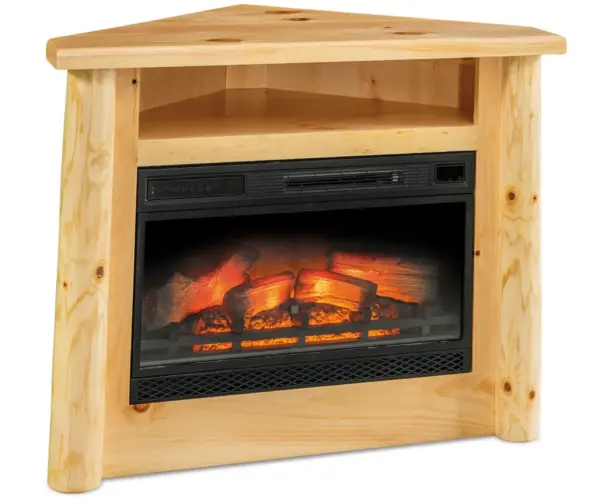 Corner Fireplace with Opening