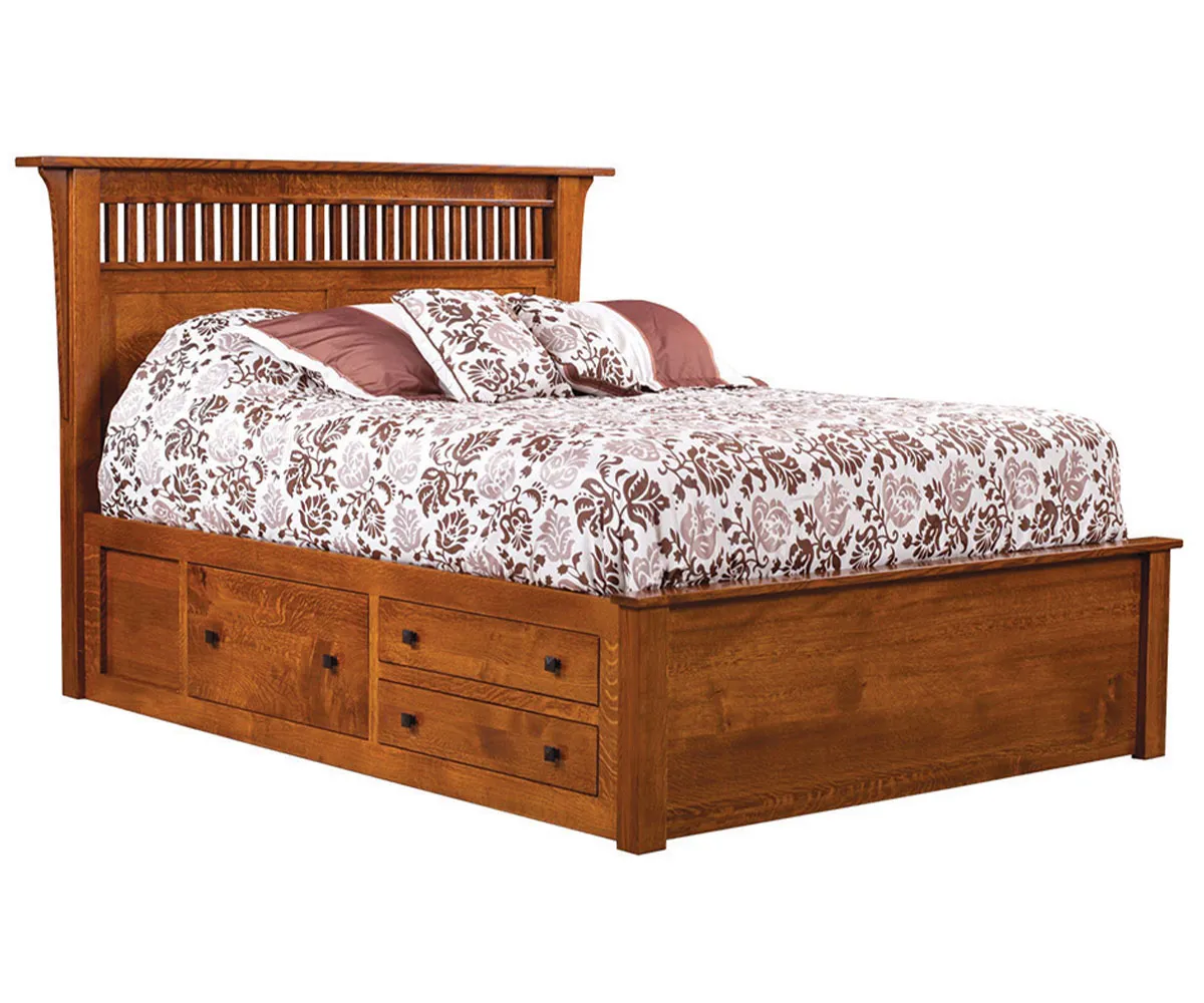 Empire Mission Bed with Drawer Unit - Image 2