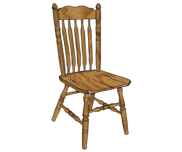Bent Cattail Chair