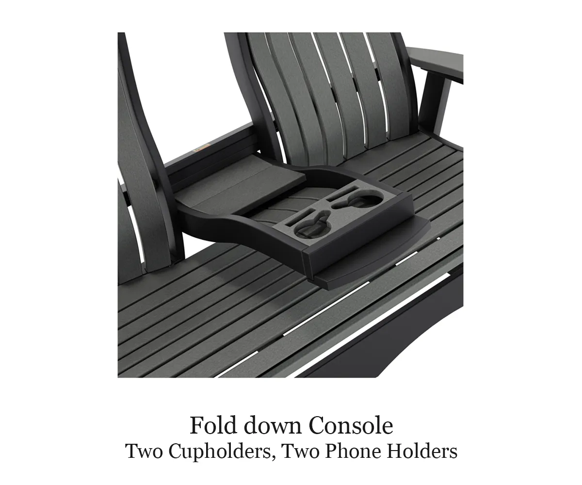 Vienna 5' Lounge Glider With Console - Image 2