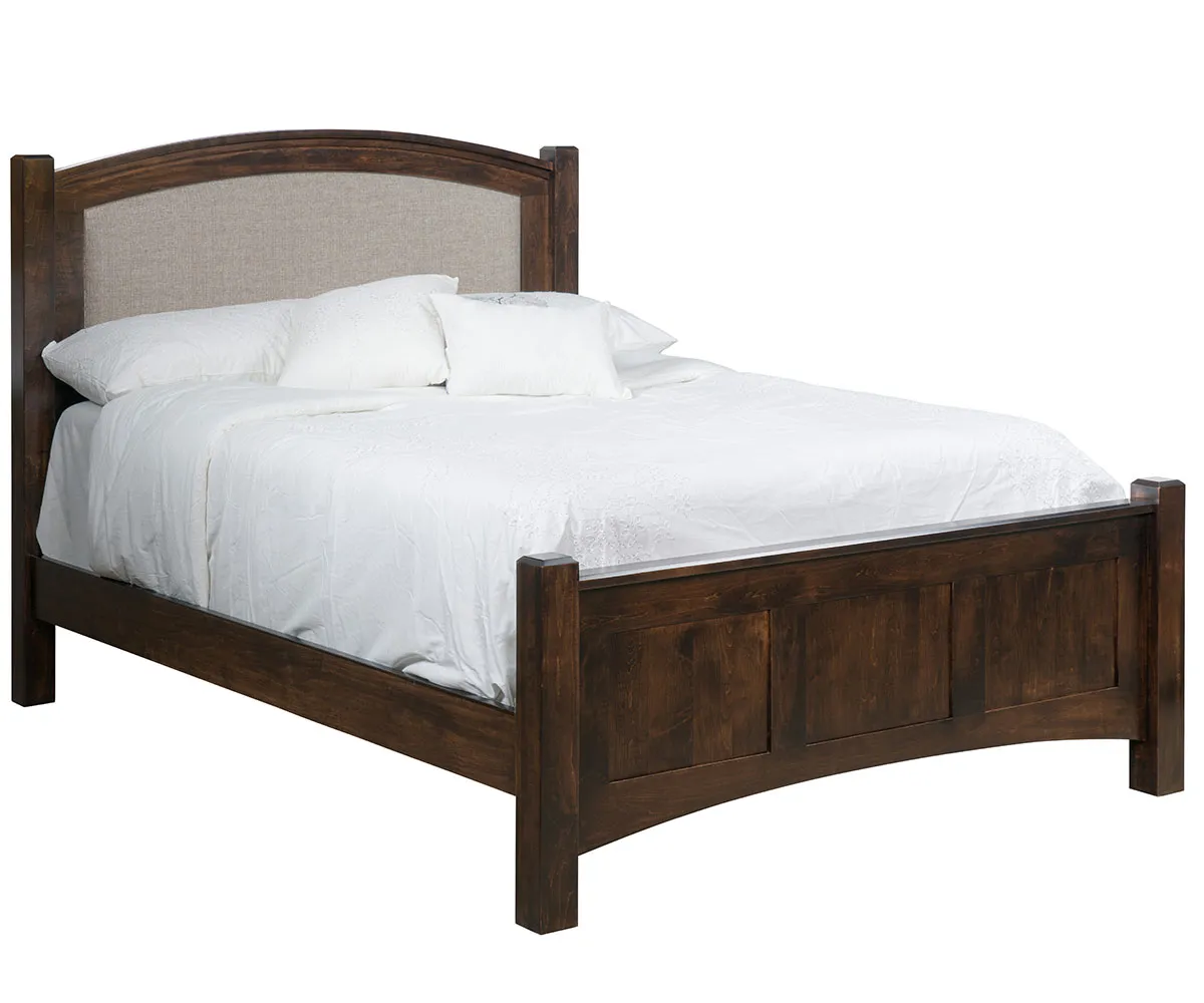 Finland Bed with Fabric Headboard