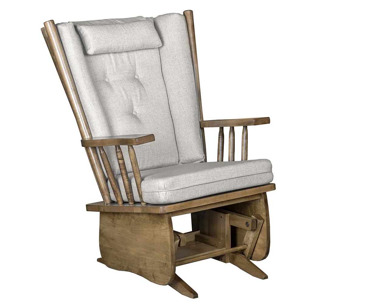 Smooth 4 Post Highback Regular Glider and Ottoman - Image 2