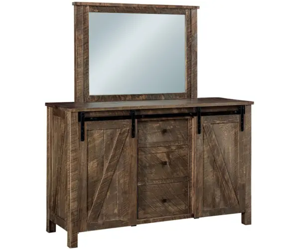 Rustic 3 Drawer Dresser