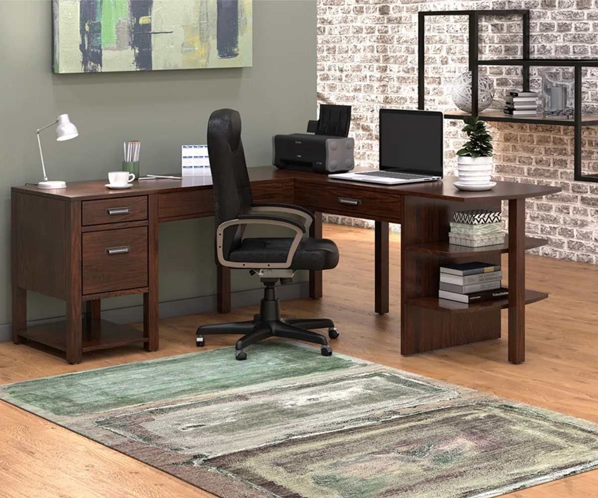 Wakefield L-Desk With Shelves - Image 3