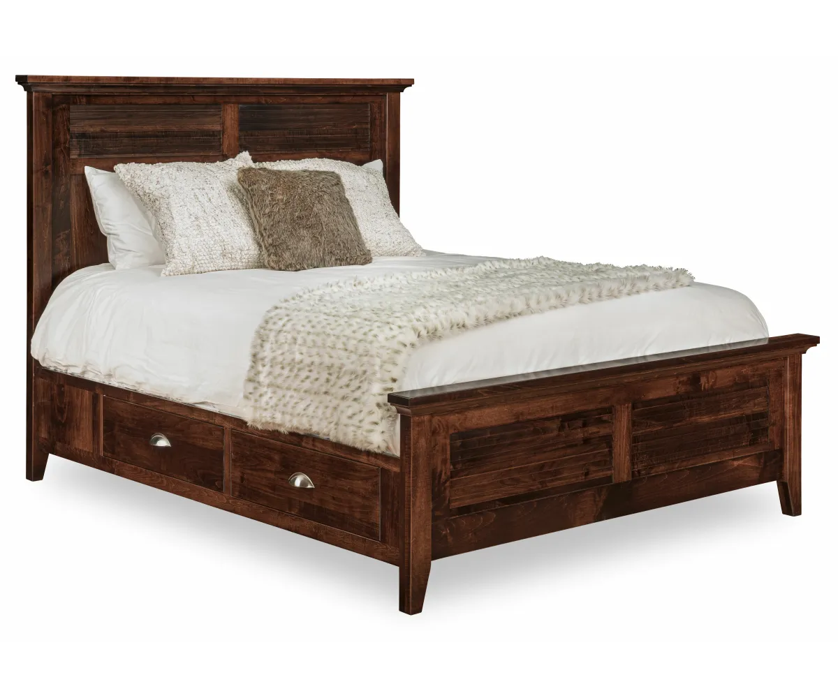 Cottage 4 Drawer Raised Storage Bed