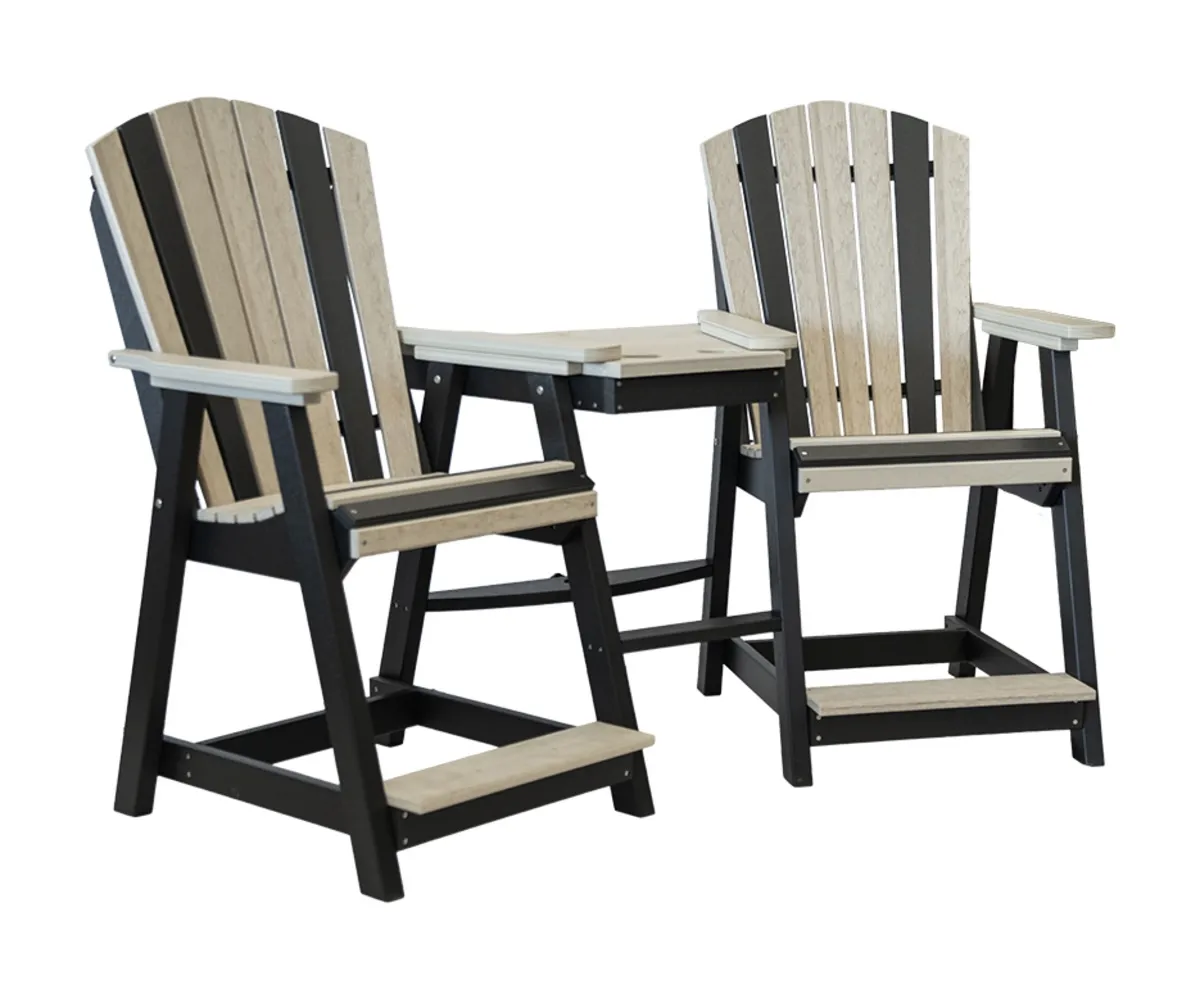 Adirondack Counter Settee