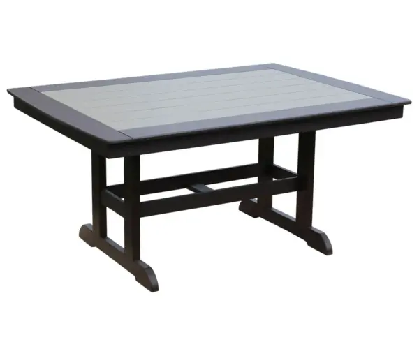 44" x 64" Rectangle Table With Trestle Legs