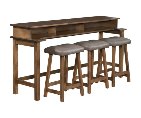 Lotus Barstool Sofa Table - 72"W