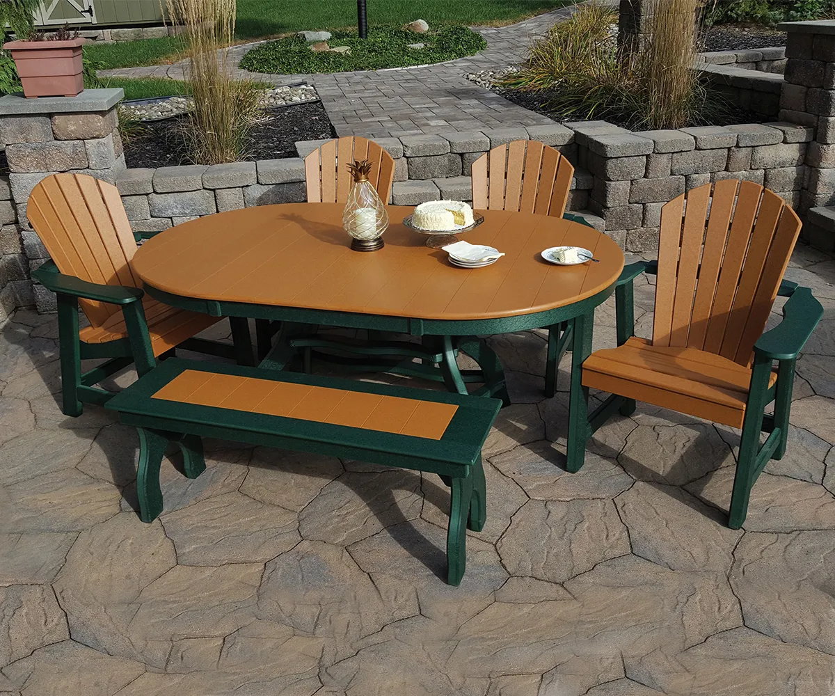 44" x 72" Oval Dining Table - Image 3