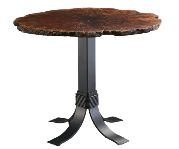 Walnut Burl 36" Bar Table