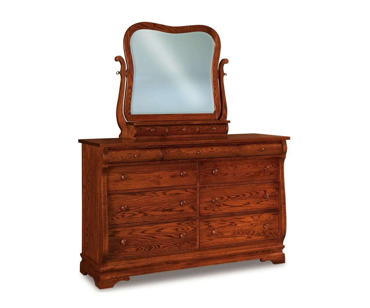 Chippewa Sleigh 9 Drawer Dresser - 65"W