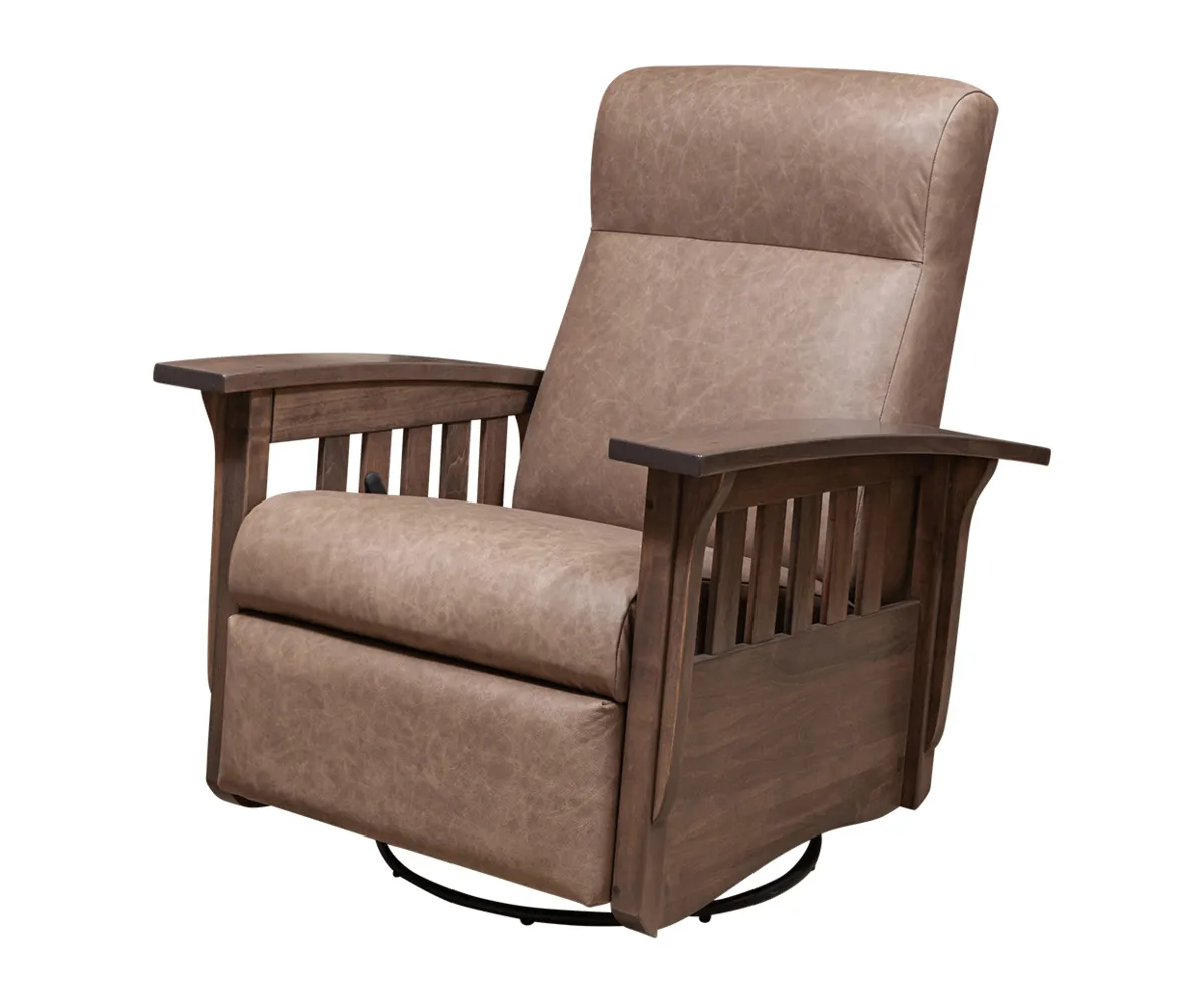 Classic Mission Swivel Glider Recliner - Image 4