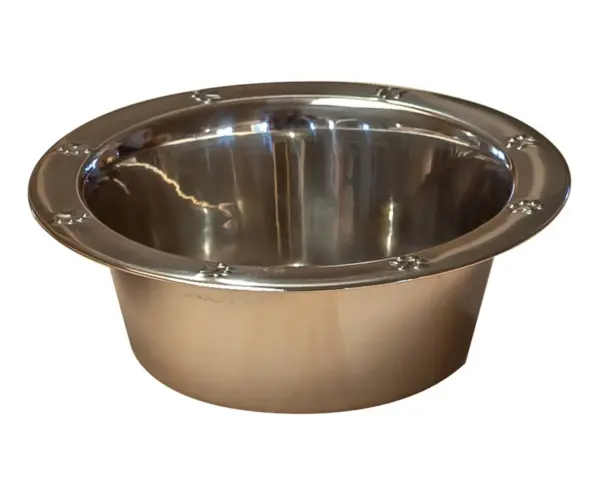Wide Rim Paw Embossed 1 Pint Bowl