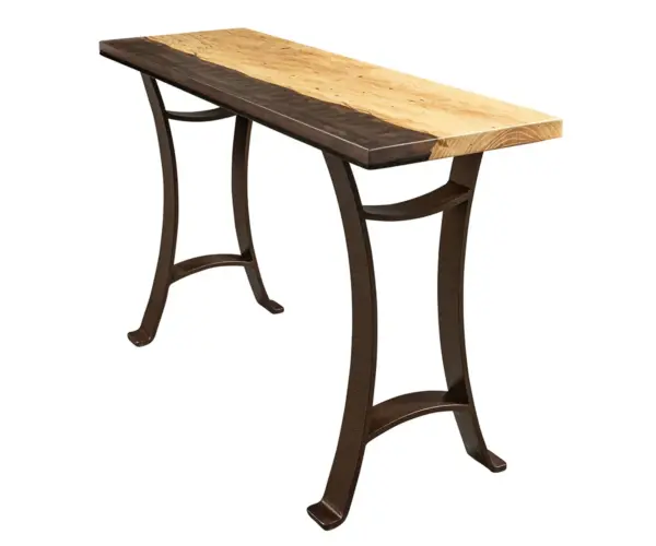 Brown Swirl Sofa Table