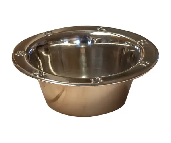 Wide Rim Paw Embossed ½ Pint Bowl