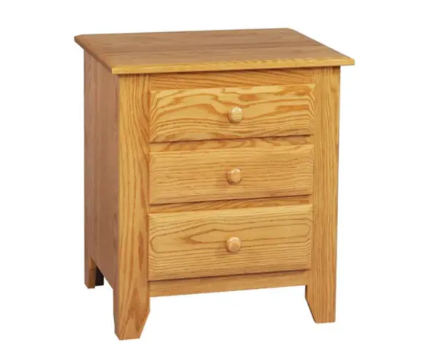 Shaker 3 Drawer Nightstand - 24"W