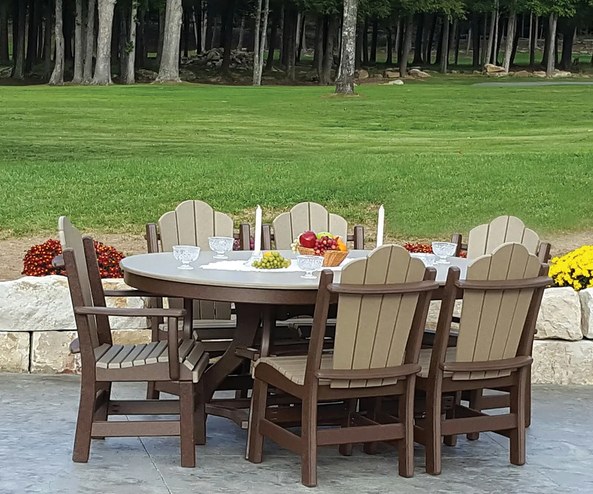 44" x 60" Oval Dining Table - Image 3