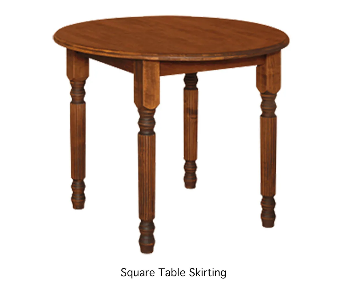 Traditional Round Leg Table - Image 3