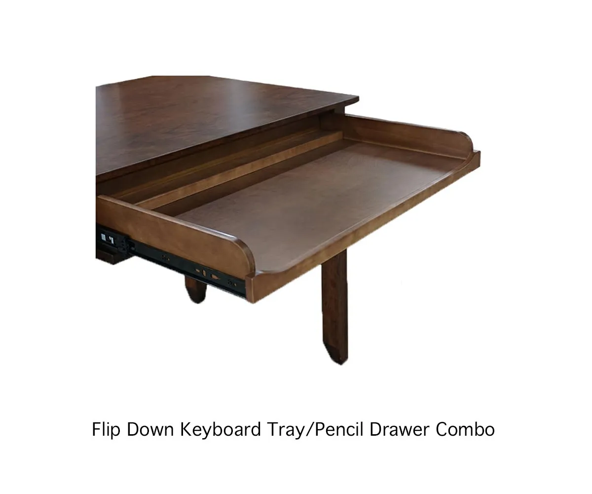 Wakefield Double Pedestal Desk With Shelves - Image 2