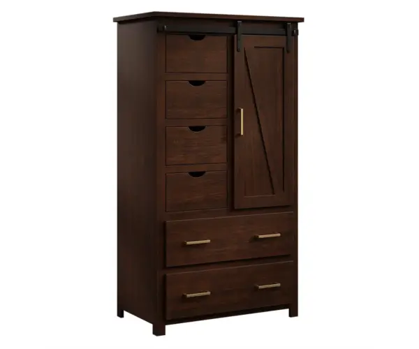 Barndoor 6 Drawer Armoire