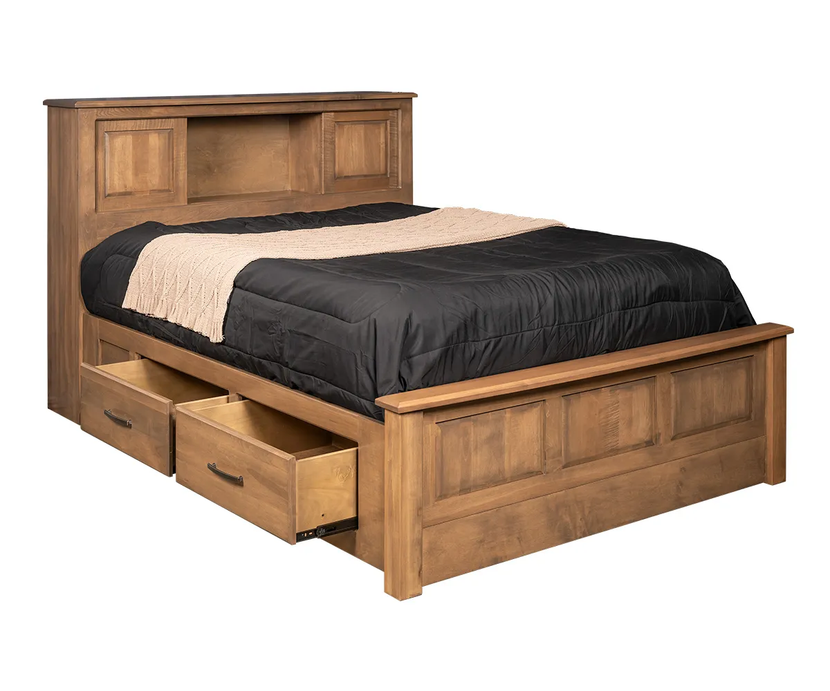 Classic Shaker Bookcase Bed With Two Drawers - Image 2