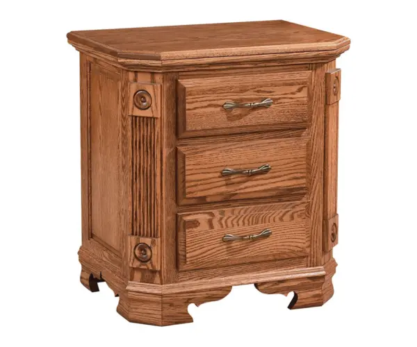 Southern Deluxe 3 Drawer Nightstand