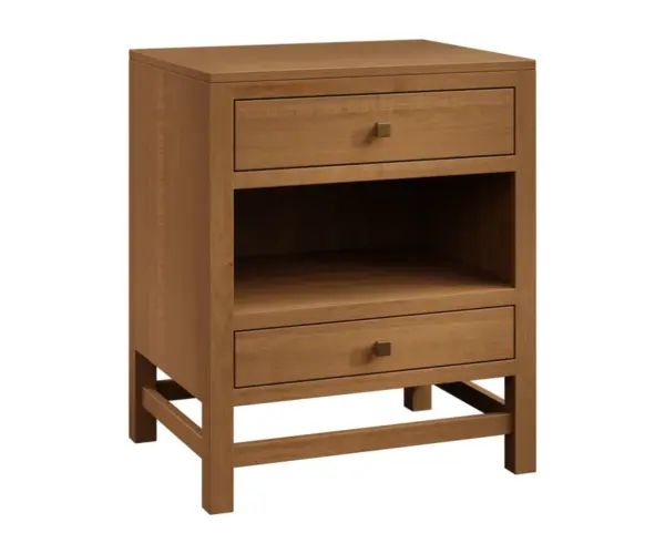 Langston 2 Drawer Nightstand with Shelf