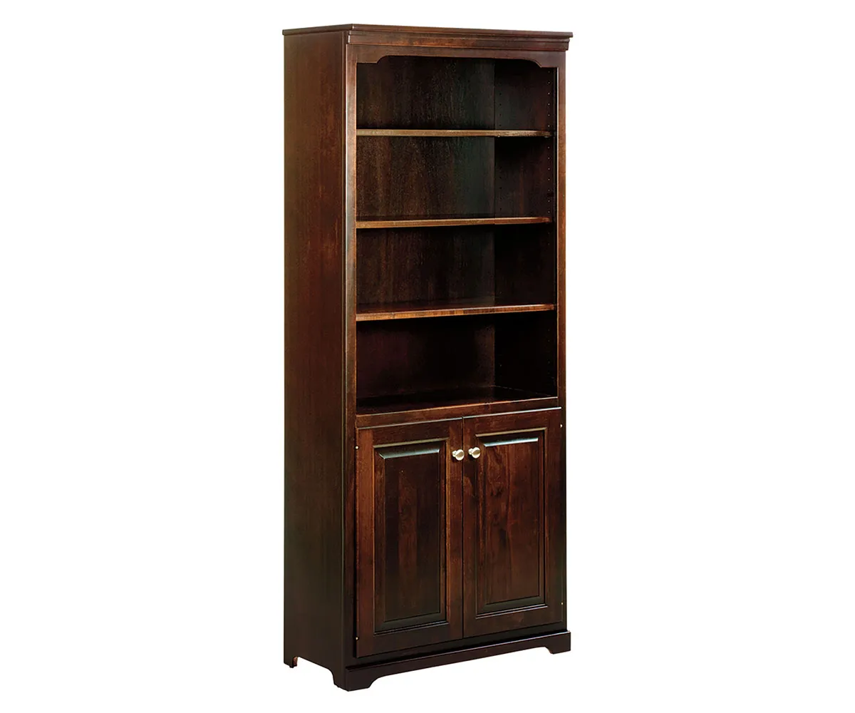 Kingston 72" Bookcase with Bottom Doors