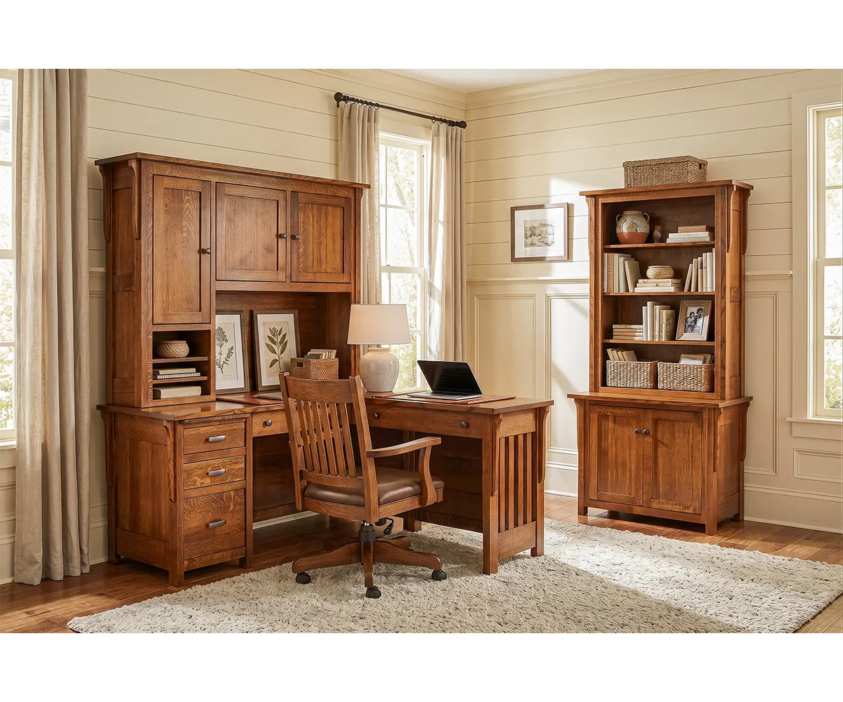 Boston Bookcase Desk - Image 4